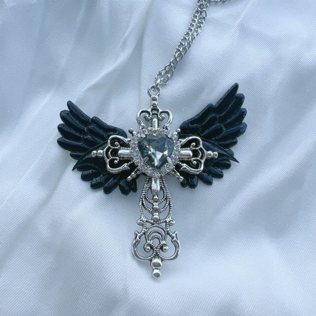 Angel Wing Heart Pendant Necklace Stornfield