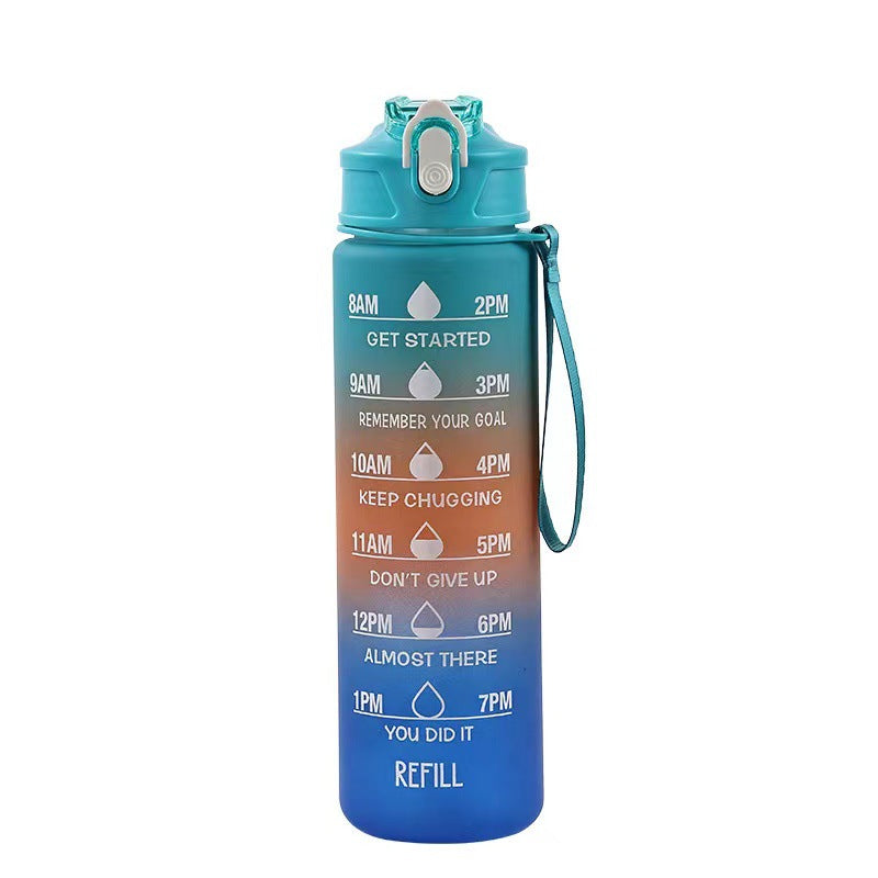 Women's Motivation Water Bottle with Integrated Time Marking Stornfield