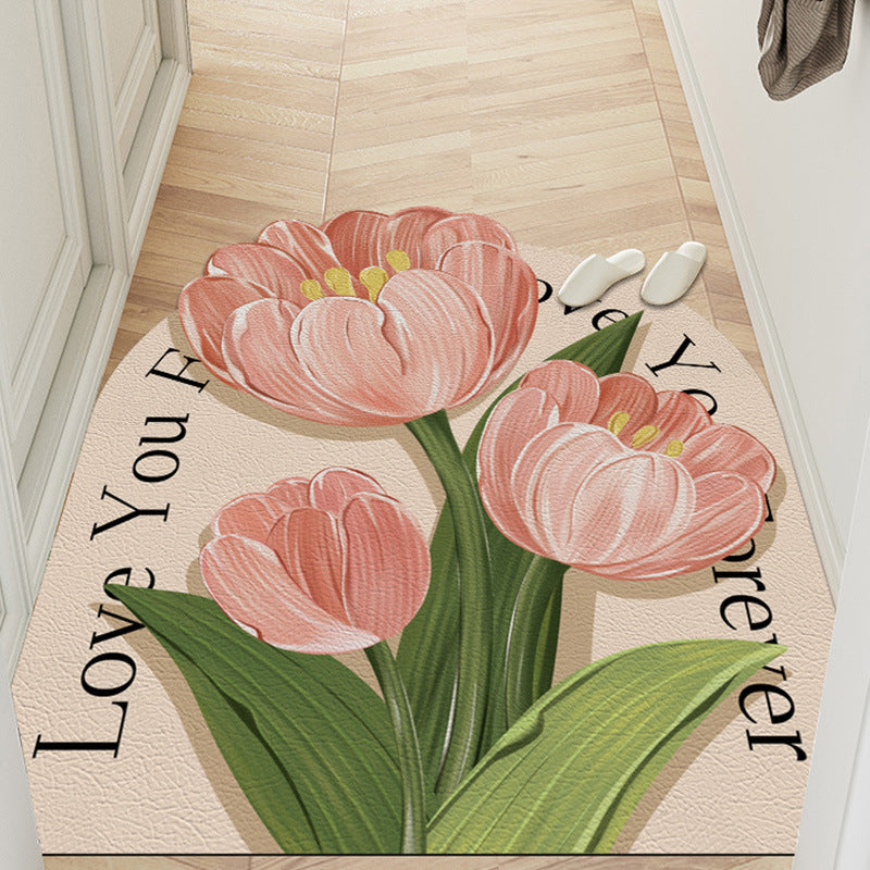 Floral Decorative Door Mat