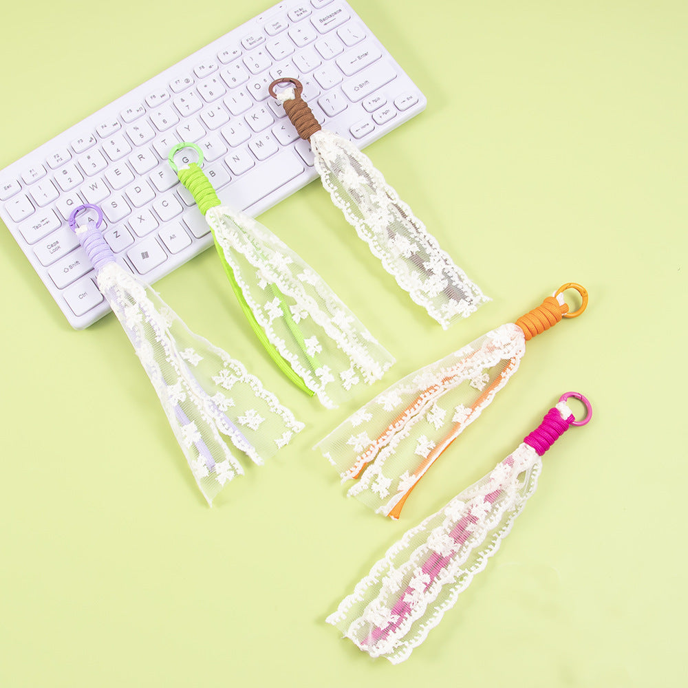 Elegant Lace Tassel Keychain Stornfield