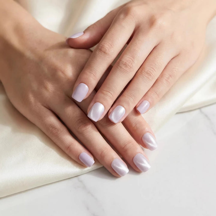 Elegant Glossy Press-On Nail Set Stornfield