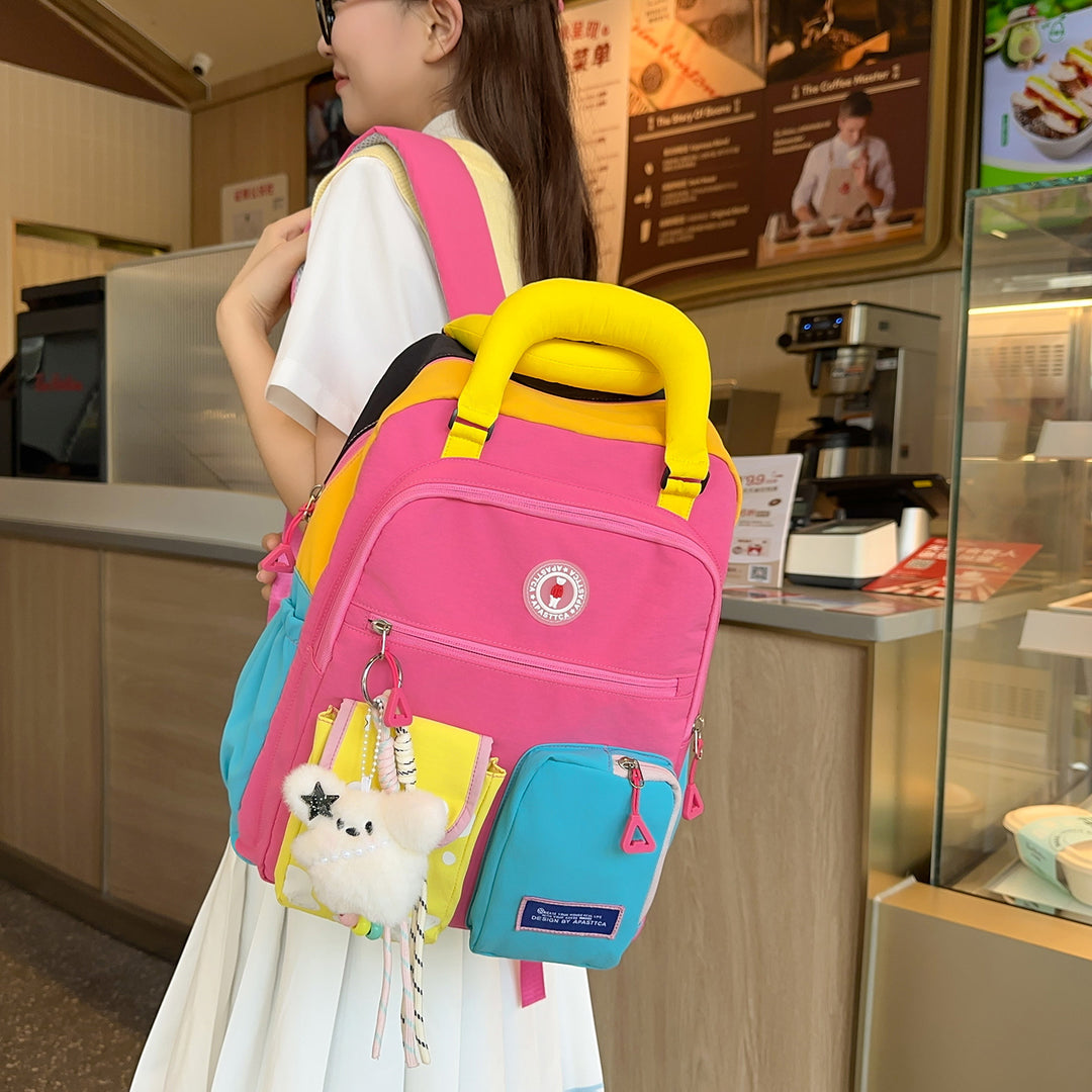 Color Block Multi-Functional Backpack Stornfield