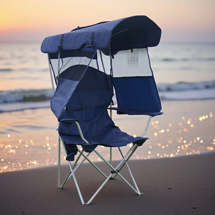 Women Foldable Sun Chair with Canopy Stornfield