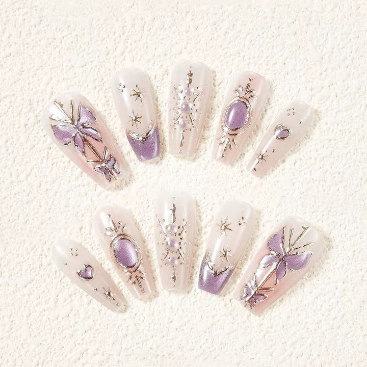 Artistic Press-On Nail Art Extensions Stornfield