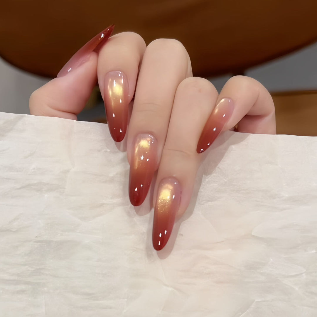 Artificial nails with elegant ombre effect Stornfield