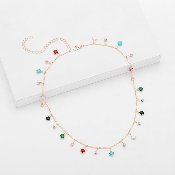 Floral Charm Silver Necklace Stornfield