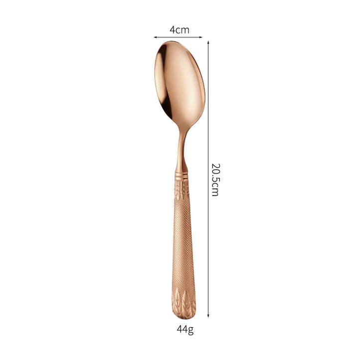 Elegant teaspoon with artistic handle design Stornfield
