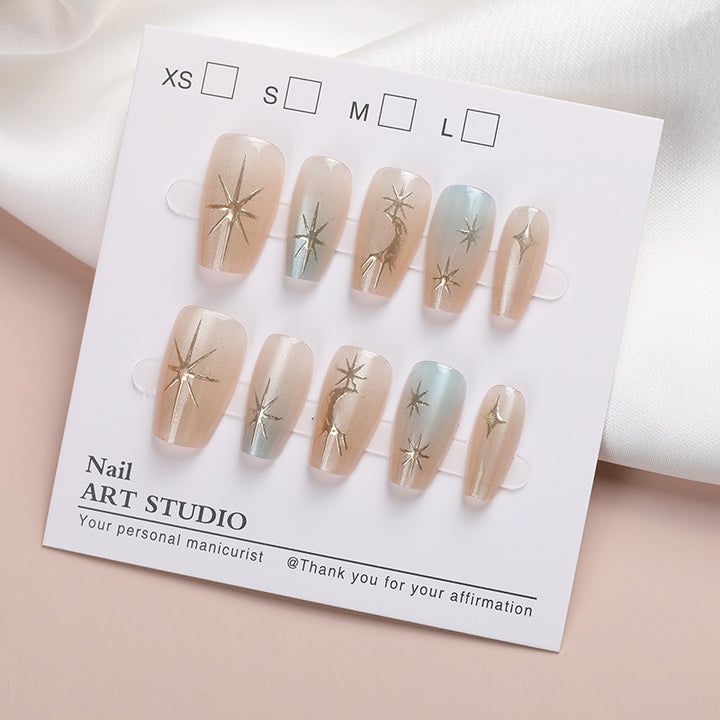Artistic Press-On Nail Design Stornfield