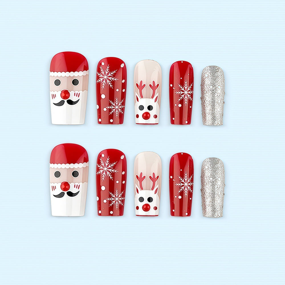 Creative nail art set with festive Christmas motifs Stornfield