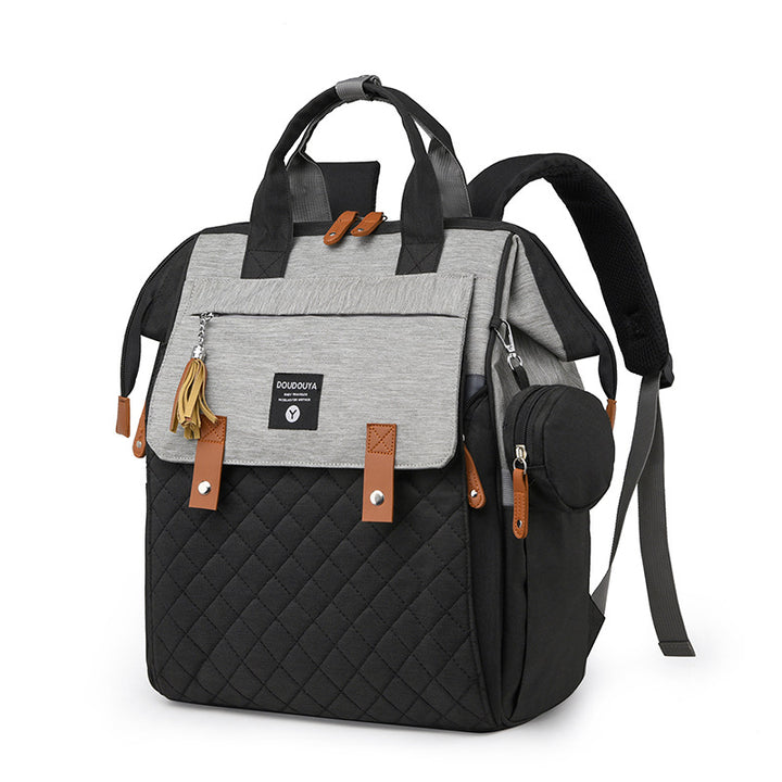 Multifunctional Quilted Diaper Backpack Stornfield