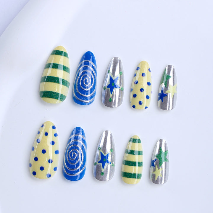 Artificial Nails in Creative Pattern Mix Stornfield