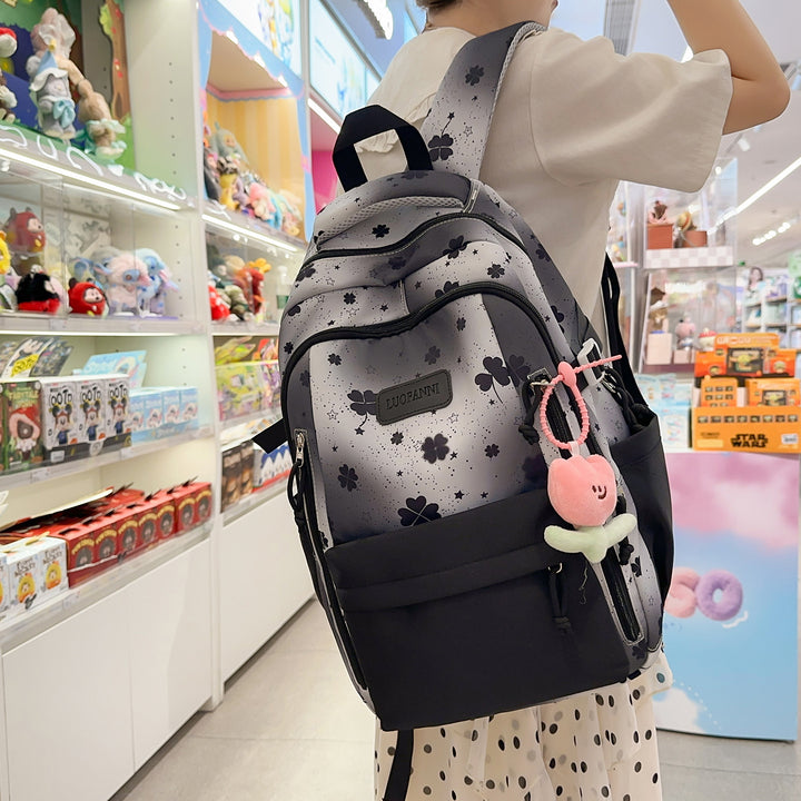 Stylish Floral Print Student Backpack Stornfield