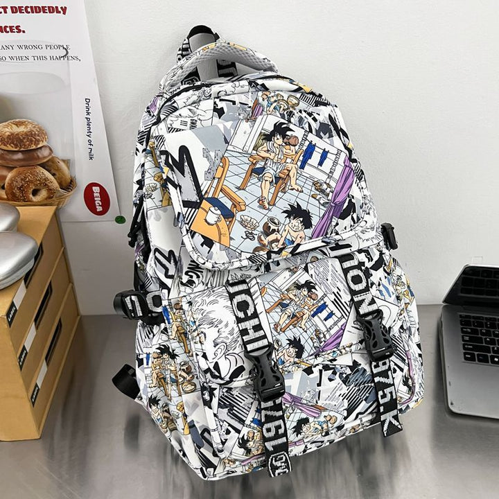 Backpack in Comic Design with Soft Plush Pendant Stornfield