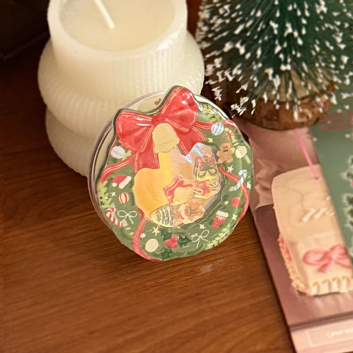 Decorative ceramic coaster in Christmas design Stornfield