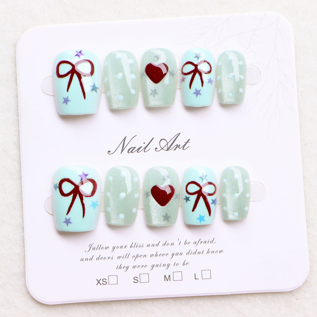Decorative Holiday-Themed Press-On Nail Art Set Stornfield