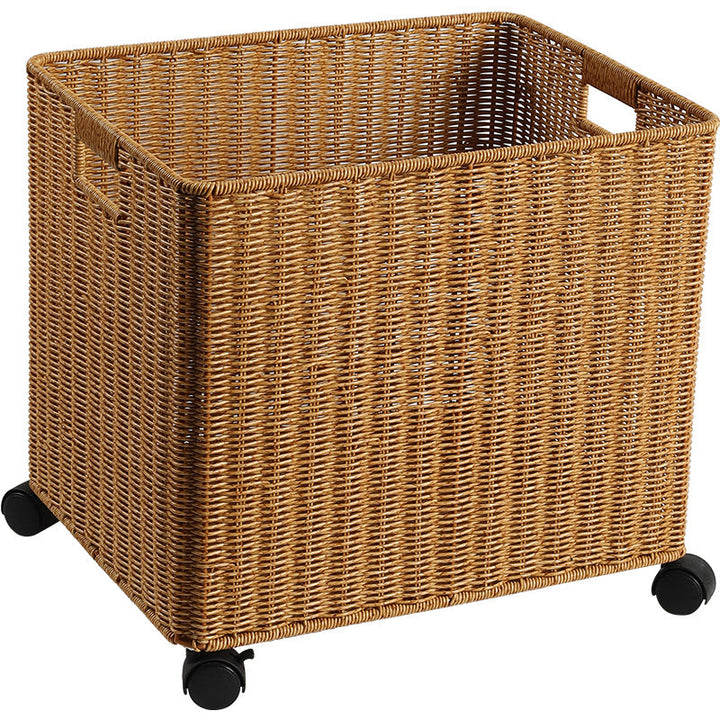 Rolling Woven Storage Basket Stornfield