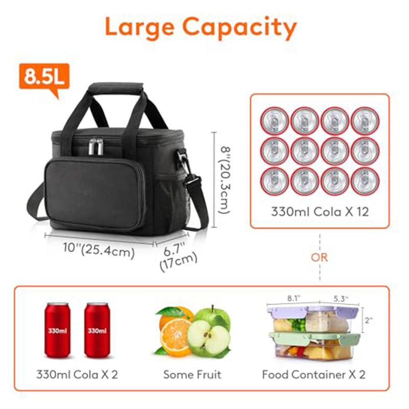 Insulated cooler bag with practical front pocket Stornfield