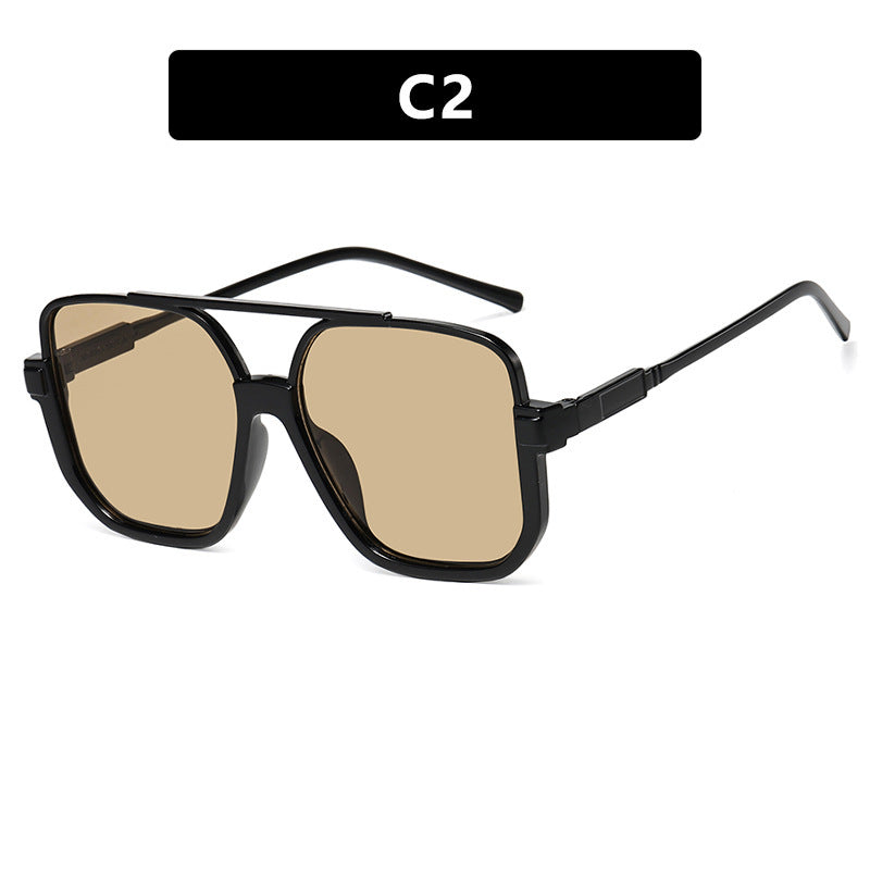 Women's trendy square sunglasses with transparent frame Stornfield