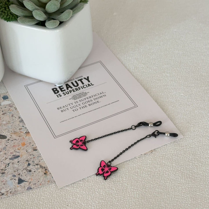 Butterfly-Themed Eyewear Chain Holder Stornfield