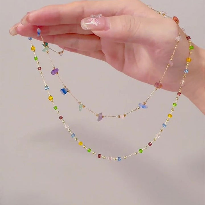 Dainty Beaded Chain Necklace Stornfield