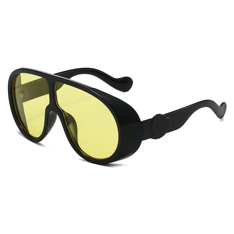 Ladies extravagant sunglasses with stylish transparent frame Stornfield