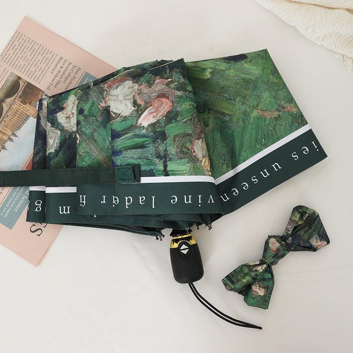Women's elegant folding umbrella with artistic design Stornfield