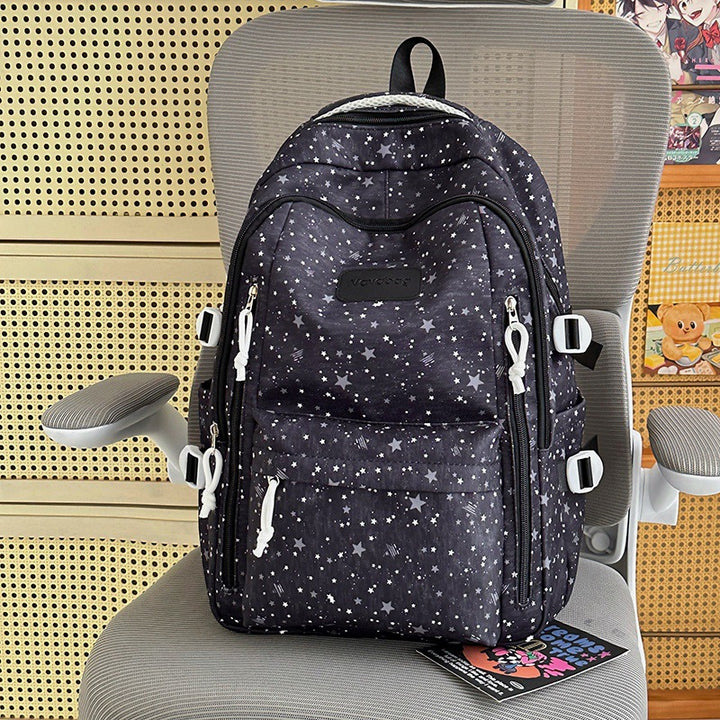 Lightweight Star-Patterned Backpack Stornfield