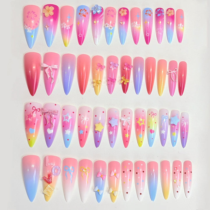Artistic Themed Press-On Nail Set Stornfield