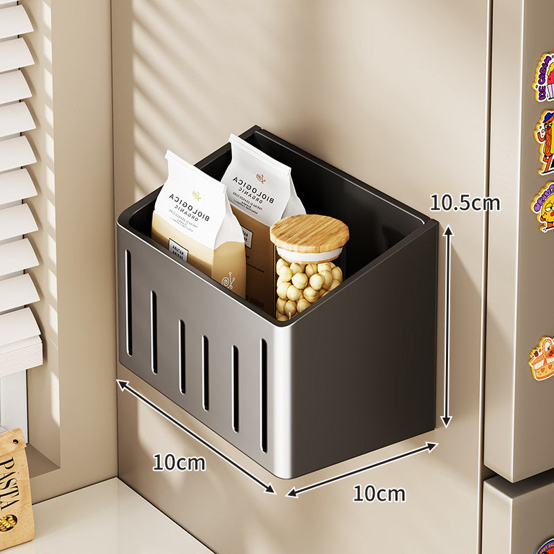 Magnetic Refrigerator Door Organizer with Multi-Compartment Storage
