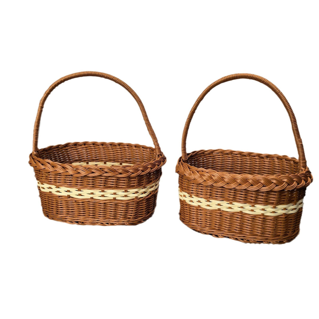 Women elegant handwoven shopping basket Stornfield
