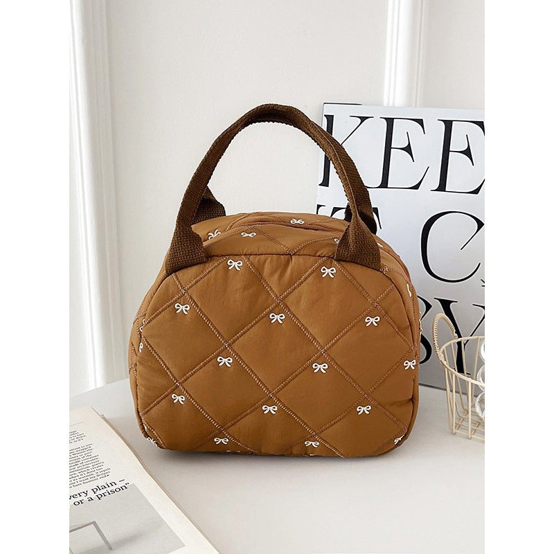 WoQuilted Bow Detail Handbag Stornfield