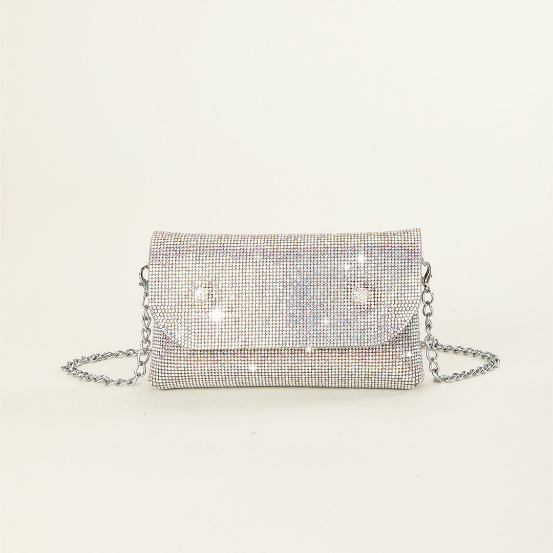 Rhinestone-Studded Evening Clutch