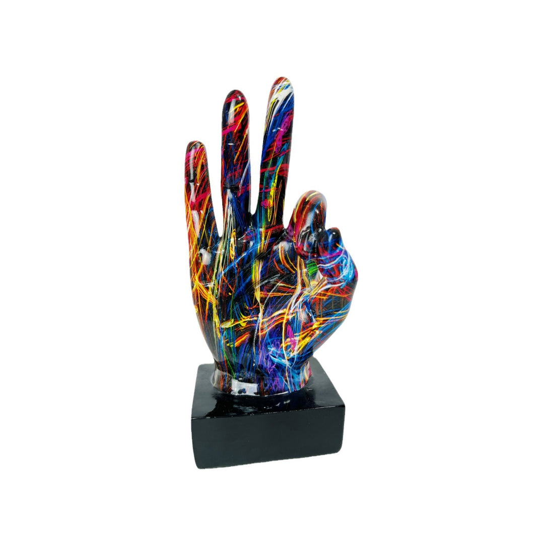 Stylish hand sculptures with colorful design Stornfield