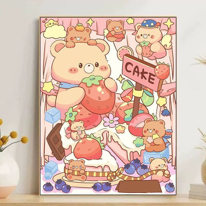 Cute Cartoon Dessert-Themed Wall Art Stornfield