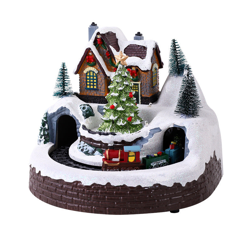 Illuminated Christmas village figure Stornfield