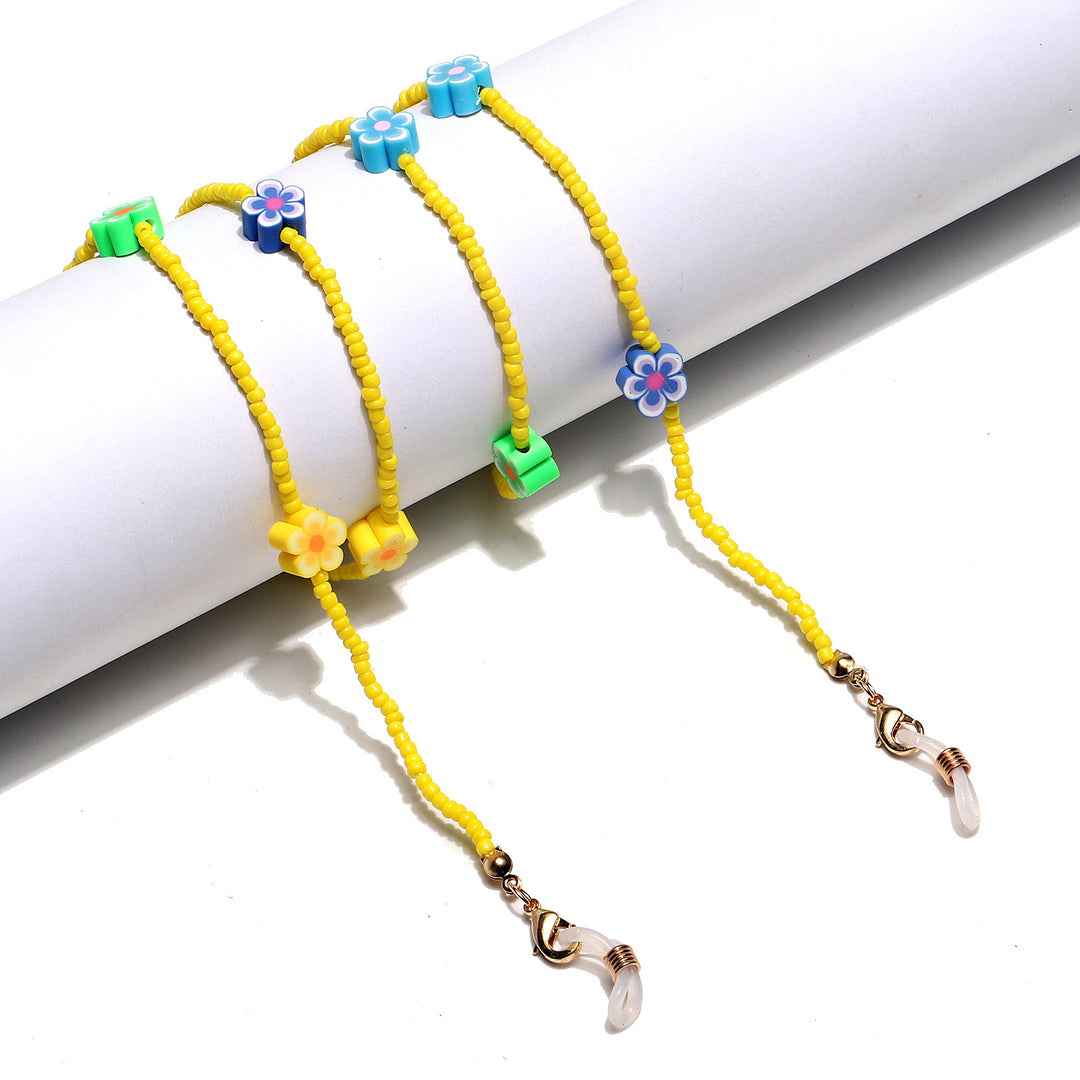 Decorative Flower Beaded Eyewear Chain Stornfield
