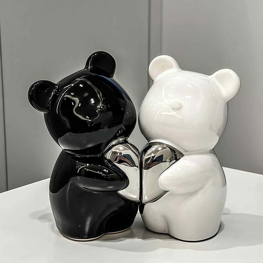 Cute Bear Figurine for Home Decor Display