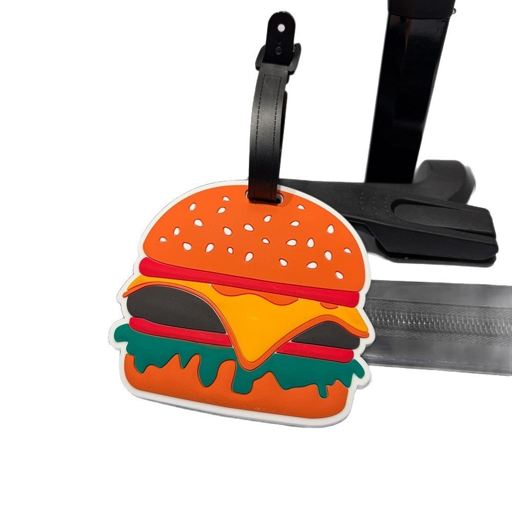 Playful Burger-Shaped Luggage Tag Stornfield