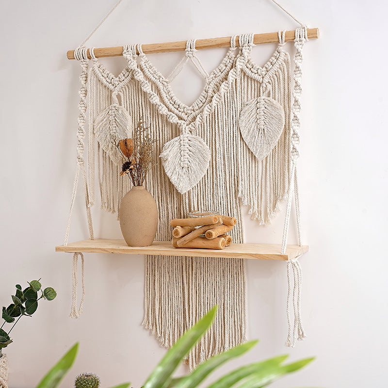 Artistic Macrame Wall Hanging Shelf Stornfield