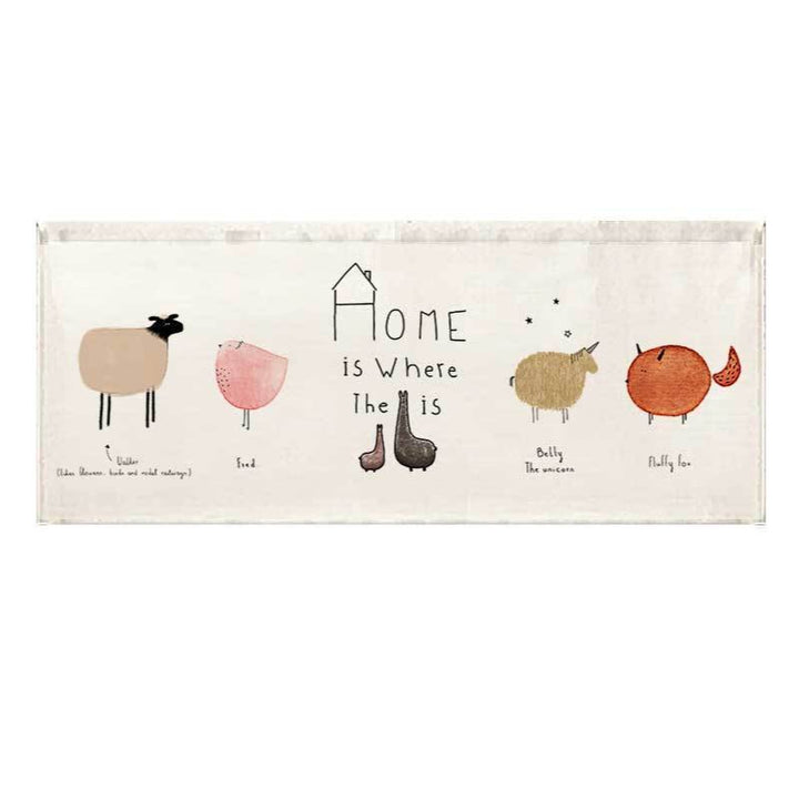 Printed Succulent Watercolor Runner Rug Mat for Kitchen and Entry