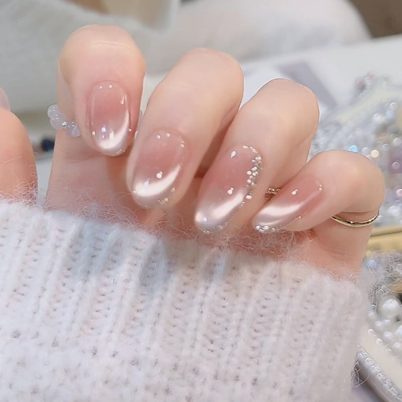Ombre Glossy Press-On Nail Extensions