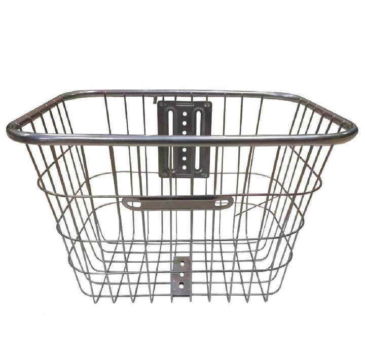 removable steel front bicycle cargo basket with universal mounting bracket Stornfield