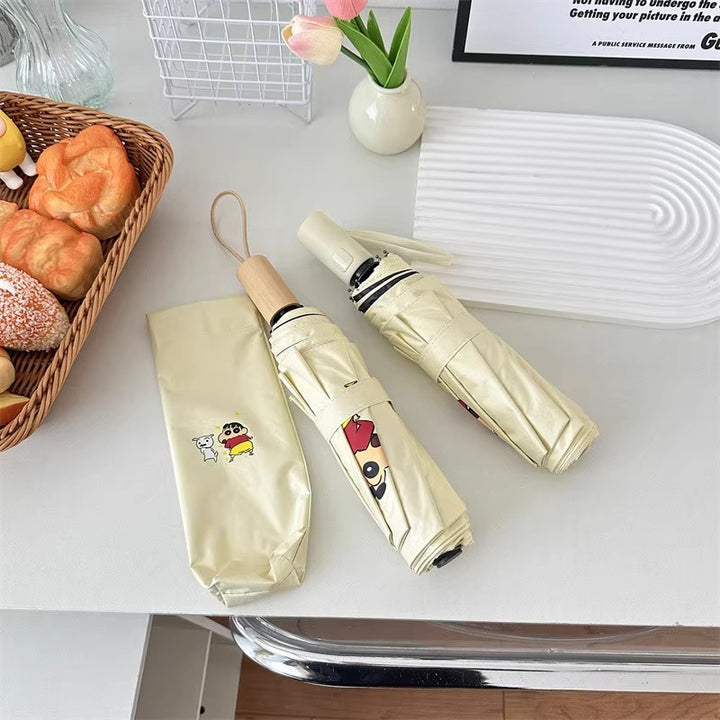 Women's folding umbrella with creative character design Stornfield