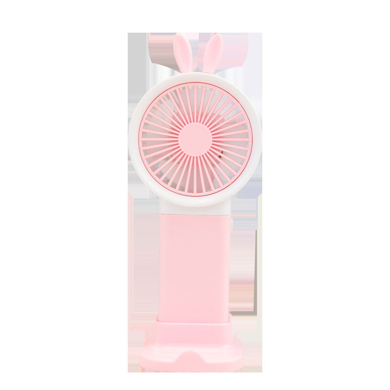 Unisex Cute Bunny-Themed Rechargeable Handheld Fan Stornfield