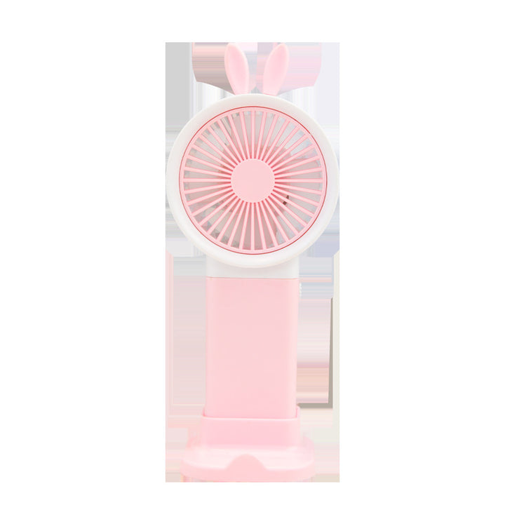 Unisex Cute Bunny-Themed Rechargeable Handheld Fan Stornfield