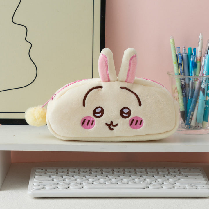 Plush Bunny-Shaped Storage Pouch