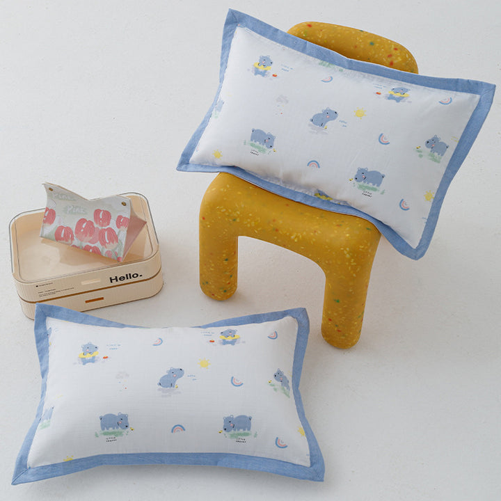 Decorative Cotton Muslin Dinosaur Pillow Cover