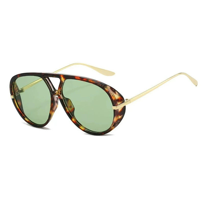 Women's oversized sunglasses with elegant plastic frame and mirrored lenses Stornfield