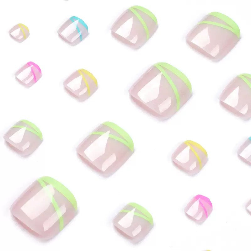 Nail art set with creative neon decorations Stornfield