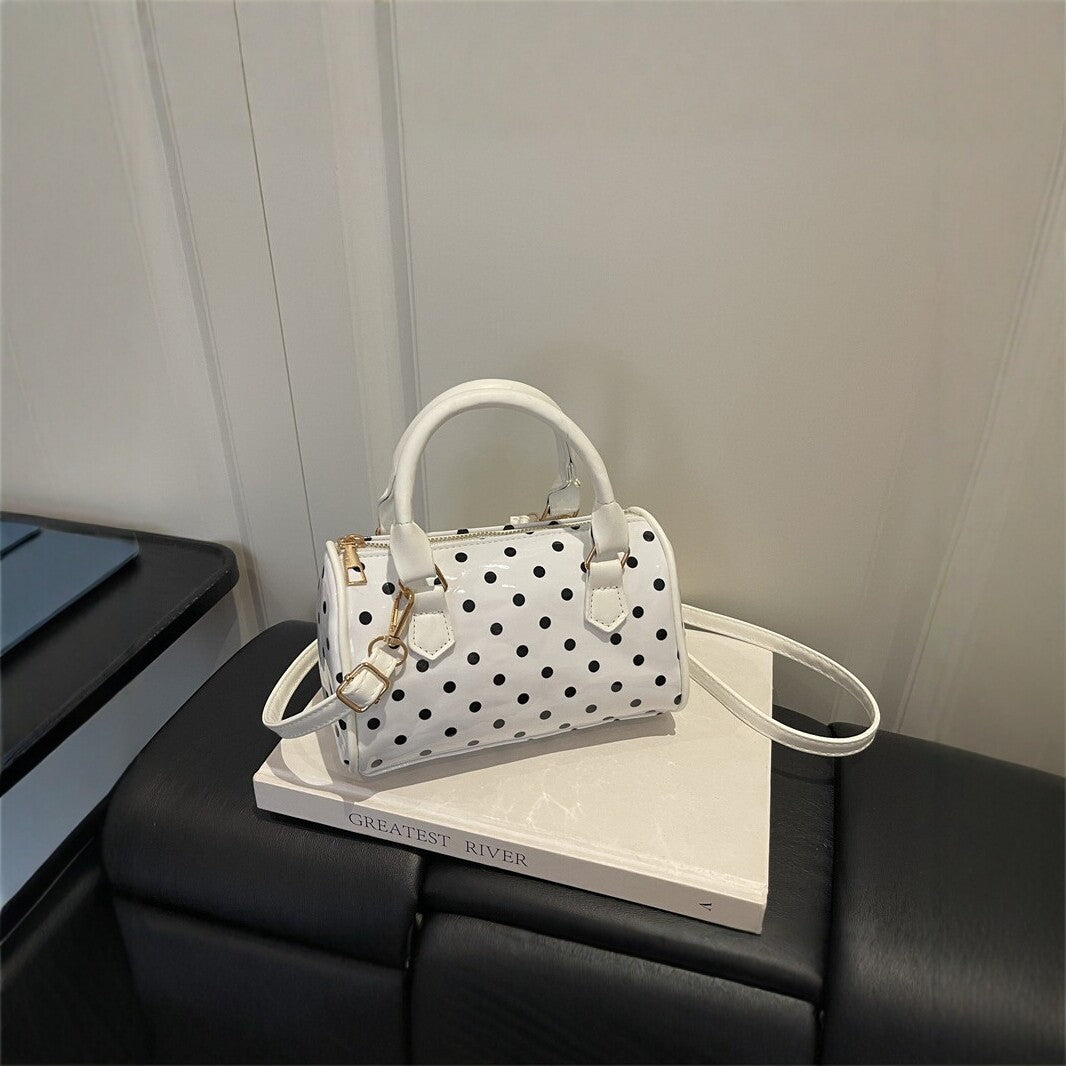 Polka Dot Handheld Satchel